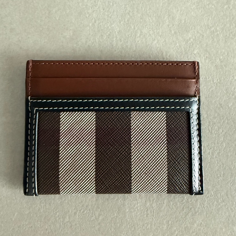 NWT AUTHENTIC BURBERRY CHECK CARD CASE